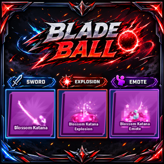 [ Limited Set ] Blossom Katana + Explosion + Emote | FAST DELIVERY✅