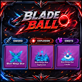 [ Limited Set ] Blue Ninja Star + Explosion + Emote | FAST DELIVERY✅