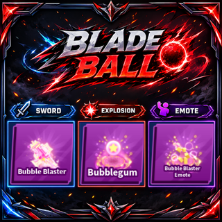 [ Limited Set ] Bubble Blaster + Explosion + Emote | FAST DELIVERY✅
