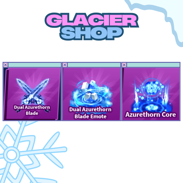Dual Azurethorn Blade + Explosion + Emote ( Limited Set )