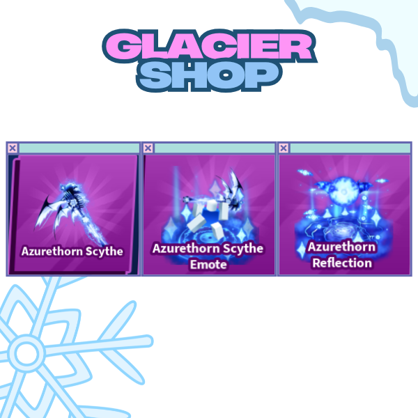 Azurethorn Scythe + Explosion + Emote ( Limited Set )