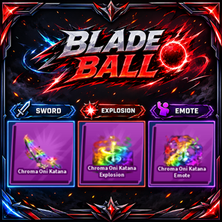 [ Limited Set ] Chroma Oni Katana + Explosion + Emote | FAST DELIVERY✅