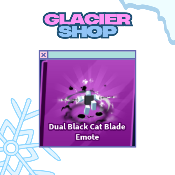 Dual Black Cat Blade Emote ( Limited )