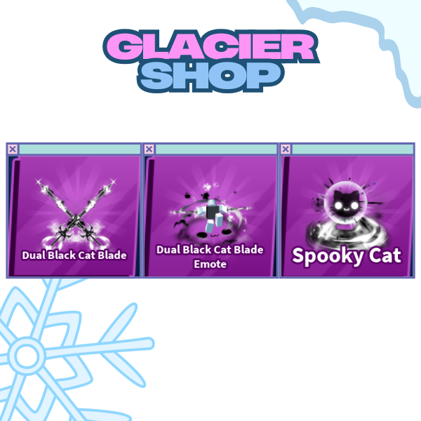 Dual Black Cat Blade + Explosion + Emote ( Limited Set )