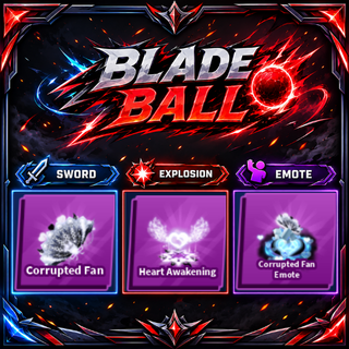 [ Limited Set ] Corrupted Fan + Explosion + Emote | FAST DELIVERY✅