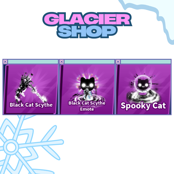 Black Cat Scythe + Explosion + Emote ( Limited Set )
