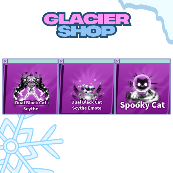 Dual Black Cat Scythe + Explosion + Emote ( Limited Set )15