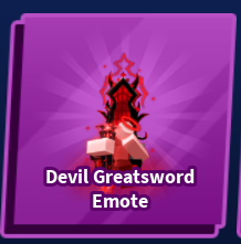 Devil Greatsword Emote