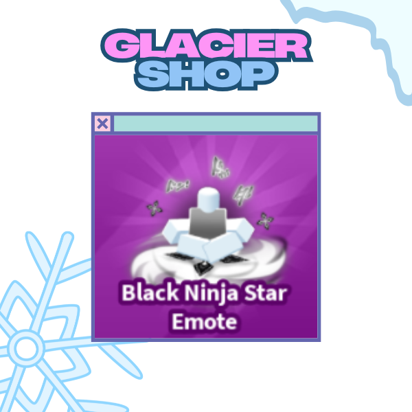 Black Ninja Star Emote ( Limited )