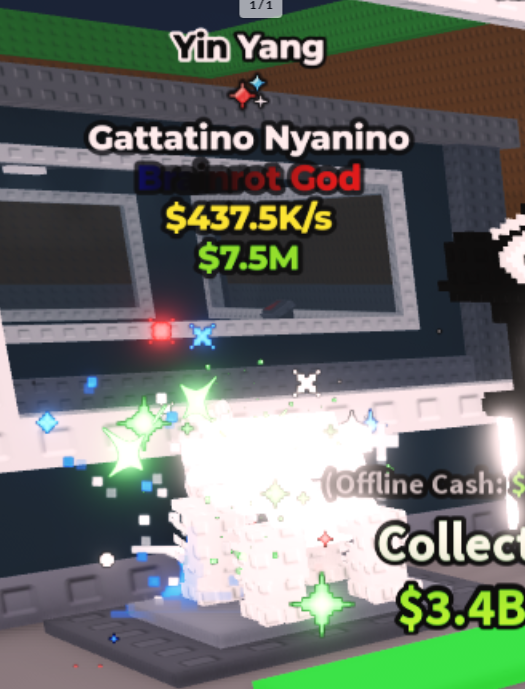☯️🐾 Gattatino Nyanino | Yin Yang | Brainrot God | 437.5k/s (11) – Fast & Cheap ⚡📦