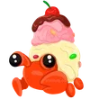 🎯 NFR Ice Cream Hermit Crab - Luminous 🎯