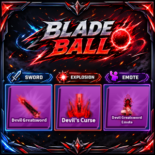 [ Limited Set ] Devil Greatsword + Explosion + Emote | FAST DELIVERY✅