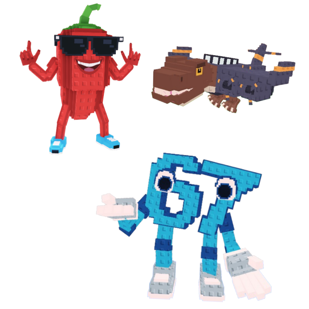 [BUNDLE] - 🐡 1x Chillin Chili 🐡 1x Nuclearo Dinossauro 🐡 67 (Six Seven)