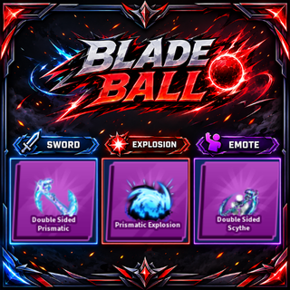 [ Limited Set ] Double Sided Prismatic + Explosion + Emote | FAST DELIVERY✅