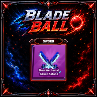 [ Limited Sword ] Dual Aetherial Azure Katana | FAST DELIVERY✅
