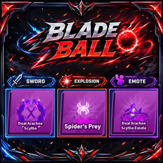 [ Limited Set ] Dual Arachne Scythe + Explosion + Emote | FAST DELIVERY✅