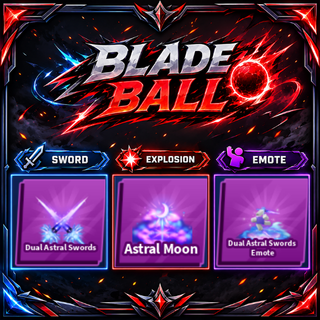 [ Limited Set ] Dual Astral Swords + Explosion + Emote | FAST DELIVERY✅