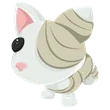 🎯 F Halloween White Mummy Cat - Post Teen 🎯