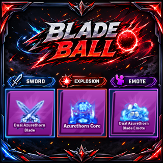 [ Limited Set ] Dual Azurethorn Blade + Explosion + Emote | FAST DELIVERY✅