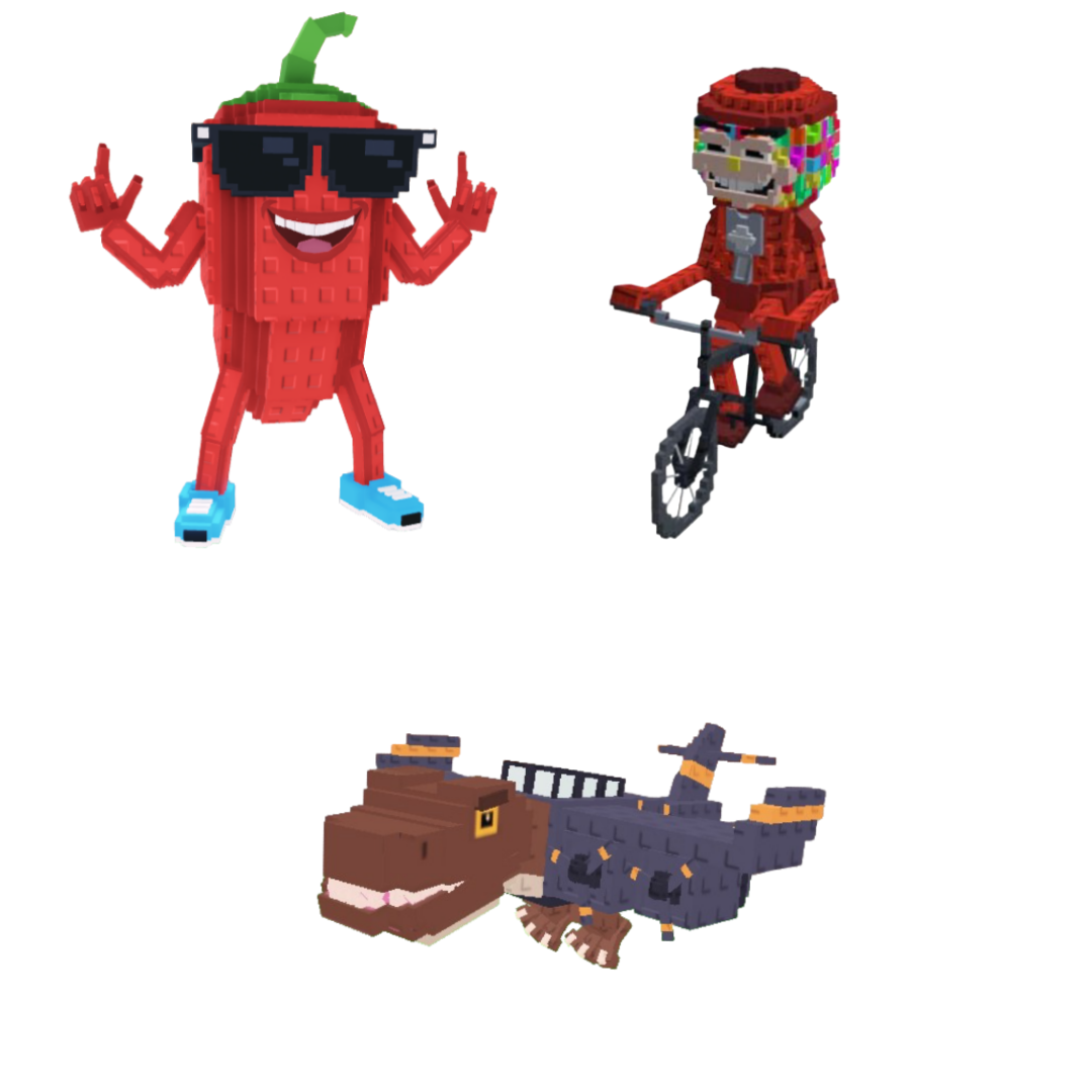 [BUNDLE] - 🦍 1x Chillin Chili 🦍 1x Nuclearo Dinossauro 🦍 1x Chicleteira Bicicleteira