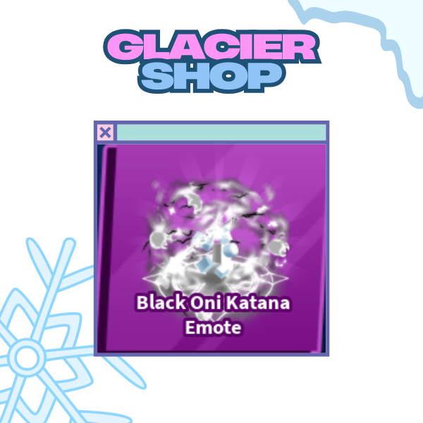 Black Oni Katana Emote ( Limited )