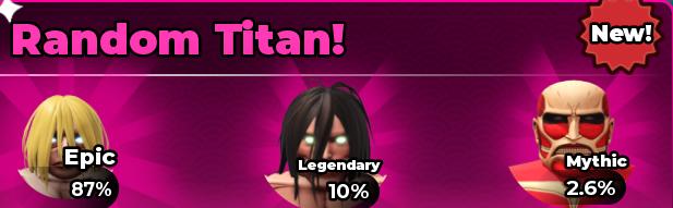 Anime Fighting Simulator - Random Titan x10【3000R】