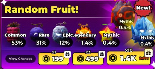 Anime Fighting Simulator - Random Fruit x10【1499R】