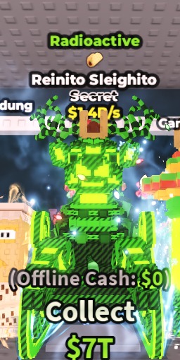 FAST RESPONSE | Radioactive Reinito Sleighito $1.4B/s ( 1 Trait ) | 1000% SAFE 🔒 #3184