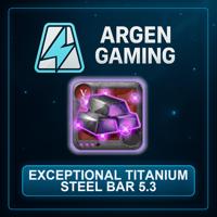 Exceptional Titanium Steel Bar 5.3 x1000