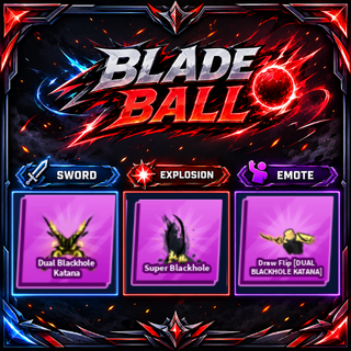 [ Limited Set ] Dual Blackhole Katana + Explosion + Emote | FAST DELIVERY✅