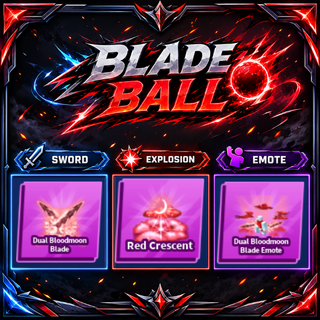 [ Limited Set ] Dual Bloodmoon Blade + Explosion + Emote | FAST DELIVERY✅