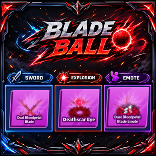 [ Limited Set ] Dual Bloodpetal Blade + Explosion + Emote | FAST DELIVERY✅
