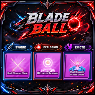 [ Limited Set ] Dual Blossom Blade + Explosion + Emote | FAST DELIVERY✅