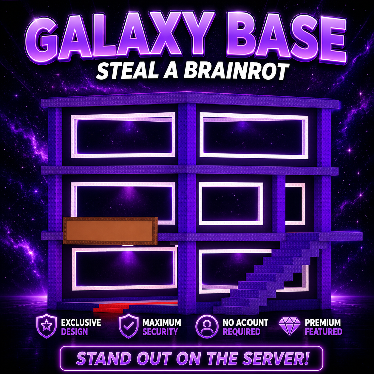 Galaxy Base (WITH ACCESS) 🌌 | Fast Delivery | Steal A Brainrot ⚡