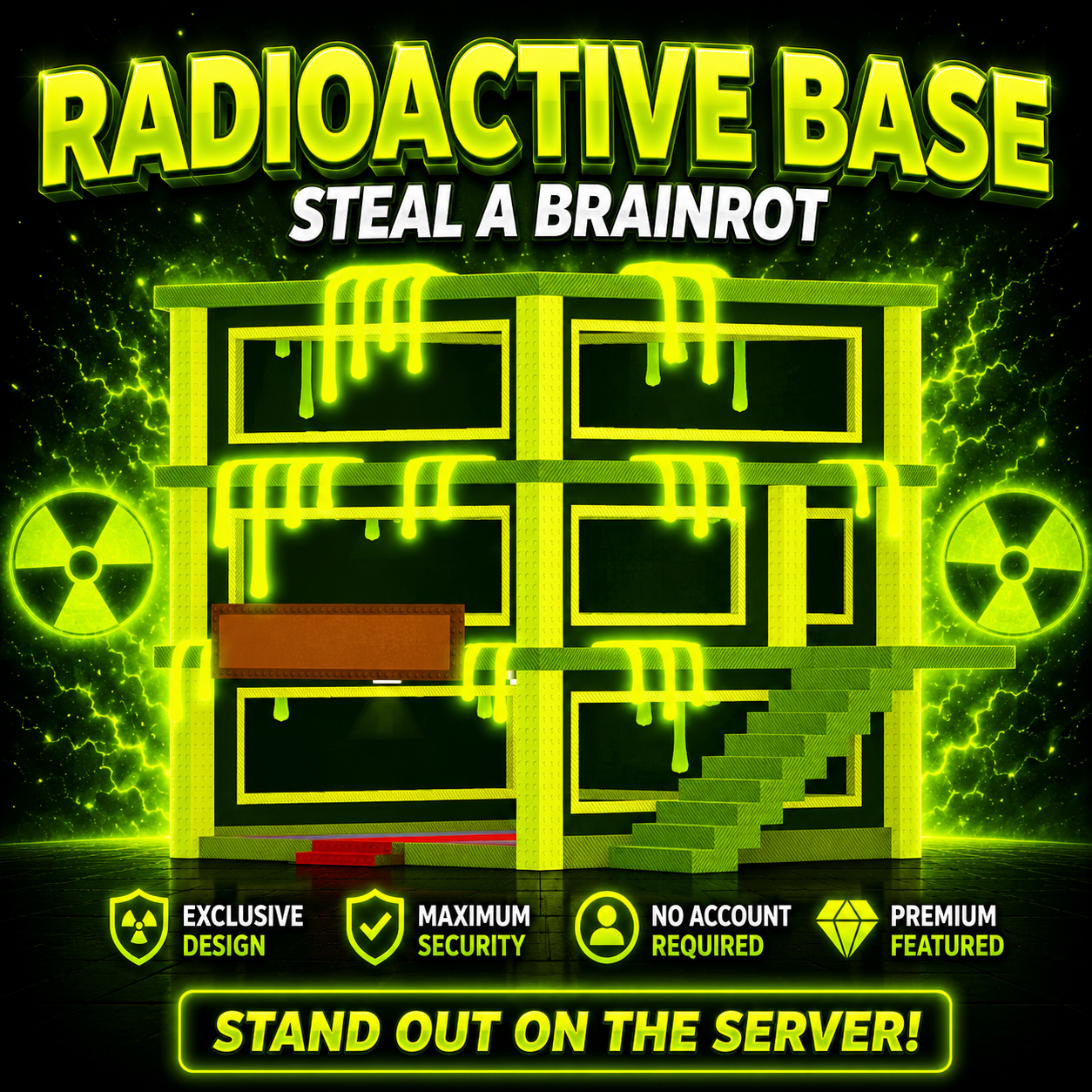 Radioactive Base (WITH ACCESS) ☢ | Fast Delivery | Steal A Brainrot ⚡