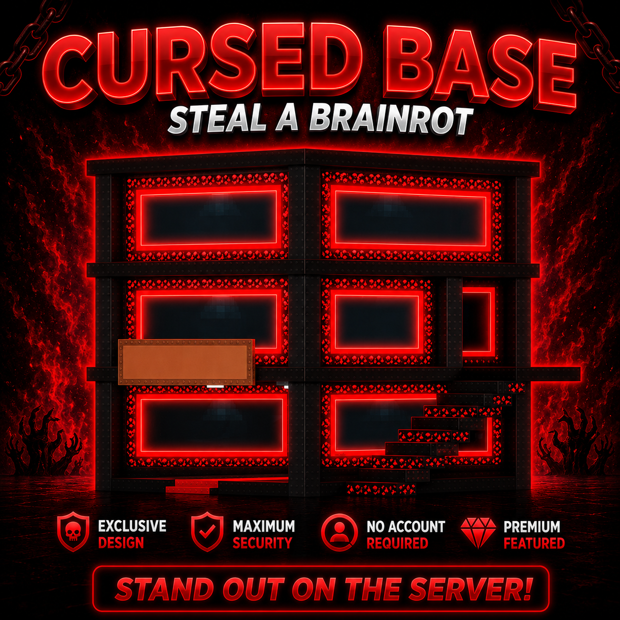 Cursed Base (WITH ACCESS) 👹 | Fast Delivery | Steal A Brainrot ⚡