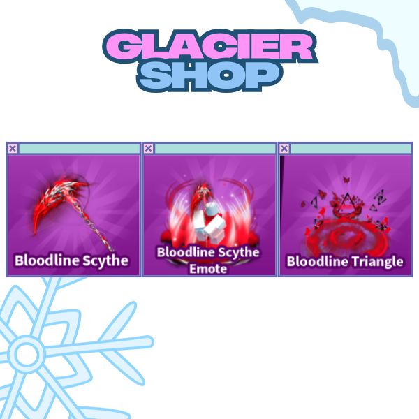 Bloodline Scythe + Explosion + Emote ( Limited Set )