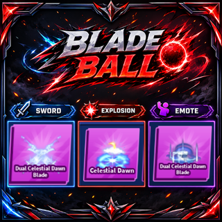 [ Limited Set ] Dual Celestial Dawn Blade + Explosion + Emote | FAST DELIVERY✅