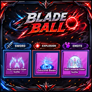 [ Limited Set ] Dual Celestial Dawn Scythe + Explosion + Emote | FAST DELIVERY✅