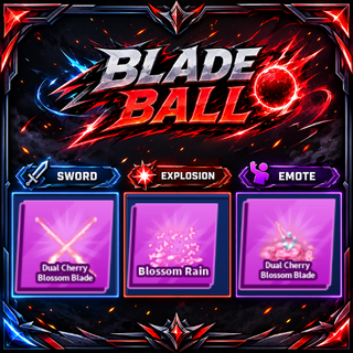 [ Limited Set ] Dual Cherry Blossom Blade + Explosion + Emote | FAST DELIVERY✅