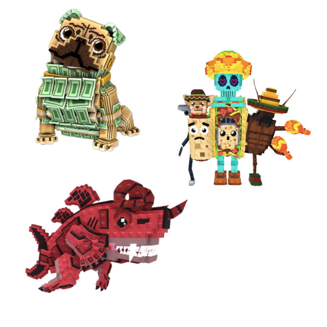 [BUNDLE] - 😳 1x Money Money Puggy 😳 1x La Taco Combinasion 😳 1x Eviledon
