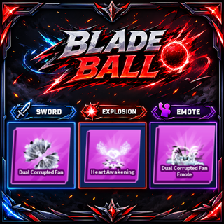 [ Limited Set ] Dual Corrupted Fan + Explosion + Emote | FAST DELIVERY✅