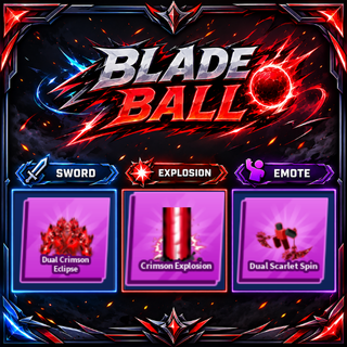 [ Limited Set ] Dual Crimson Eclipse + Explosion + Emote | FAST DELIVERY✅