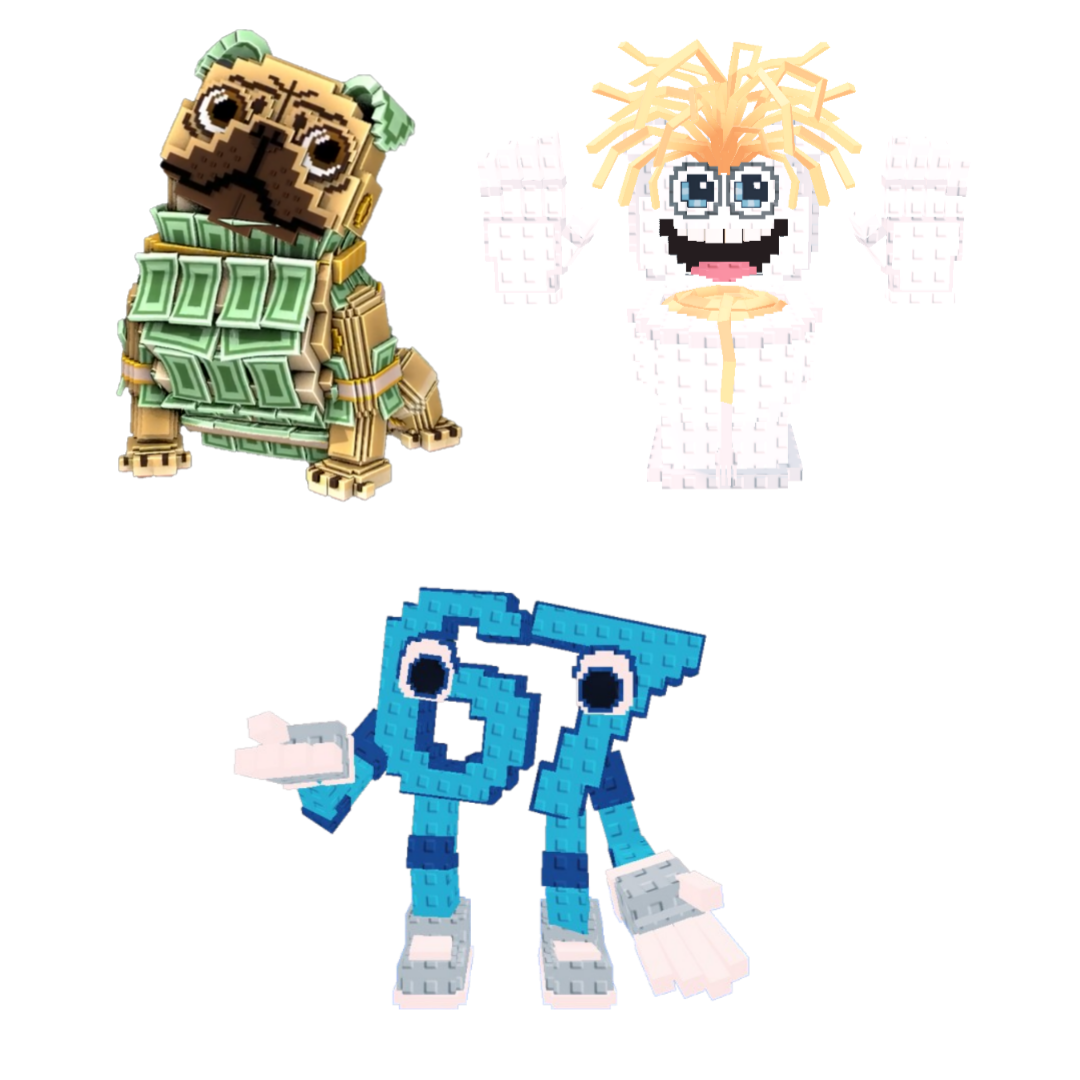 [BUNDLE] - 🦧 1x Money Money Puggy 🦧 1x Spaghetti Tualetti 🦧 1x 67 (Six Seven)