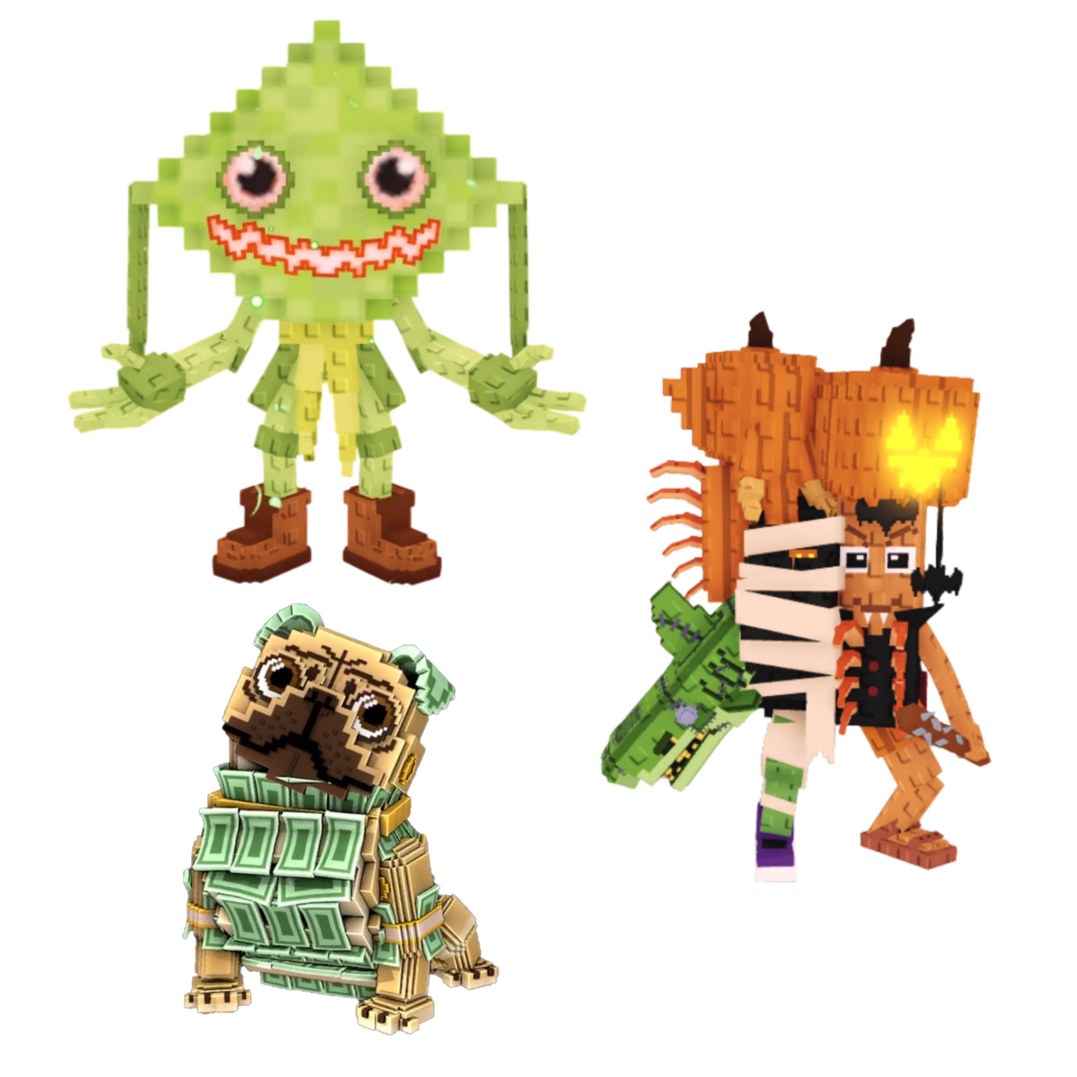 [BUNDLE] - 📇 1x Ketupat Kepat 📇 1x Money Money Puggy 📇 1x La Spooky Grande