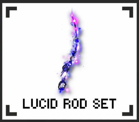 LUCID ROD SET (CURSED TOUCH CATHULID OR CATHULITH AND CURSED TOUCH SCRAP METAL) - FISCH