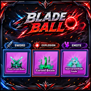 [ Limited Set ] Dual Cursed Blade + Explosion + Emote | FAST DELIVERY✅