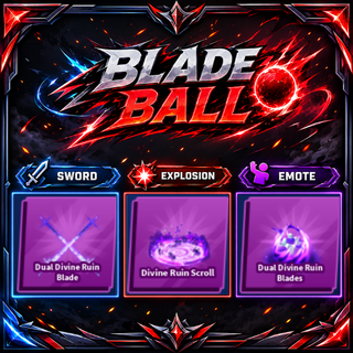 [ Limited Set ] Dual Divine Ruin Blade + Emote | FAST DELIVERY✅