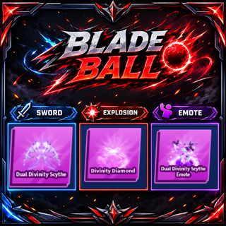 [ Limited Set ] Dual Divinity Scythe + Explosion + Emote | FAST DELIVERY✅