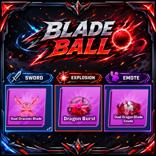 [ Limited Set ]  Dual Draconic Blade + Explosion + Emote | FAST DELIVERY✅